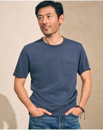 Faherty - Sunwashed Organic Cotton Pocket Tee