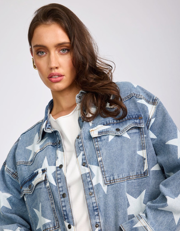 ONE TEASPOON - Daria Denim Shacket - Starwash
