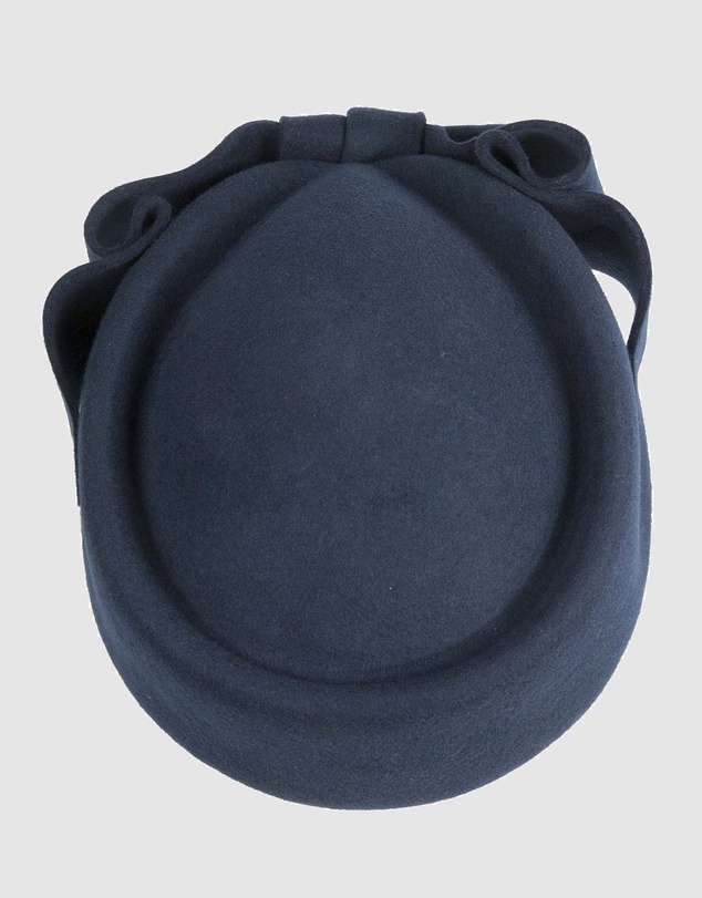 Max Alexander - Felt Navy Pillbox Hat