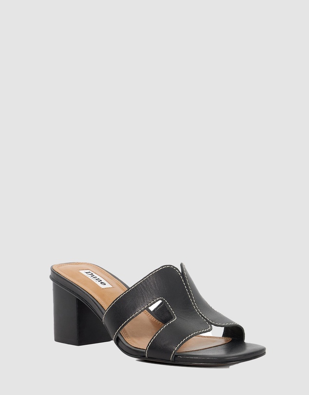 Dune London - Jupe - Black Leather