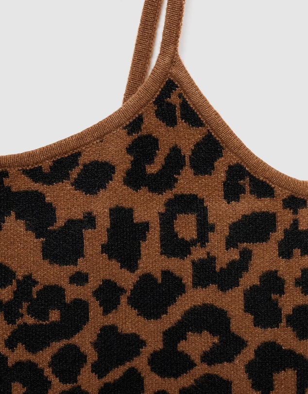 M.N.G - Leopard-Print Knitted Top
