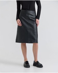 Oxford - Nina Nappa Leather Skirt