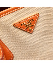 Pre-Loved by Azura Reborn - Pre-Loved Saffiano Trimmed Canvas Canapa Satchel