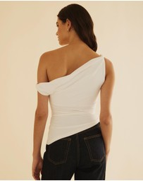 Atmos&Here - Twisted Off Shoulder Top