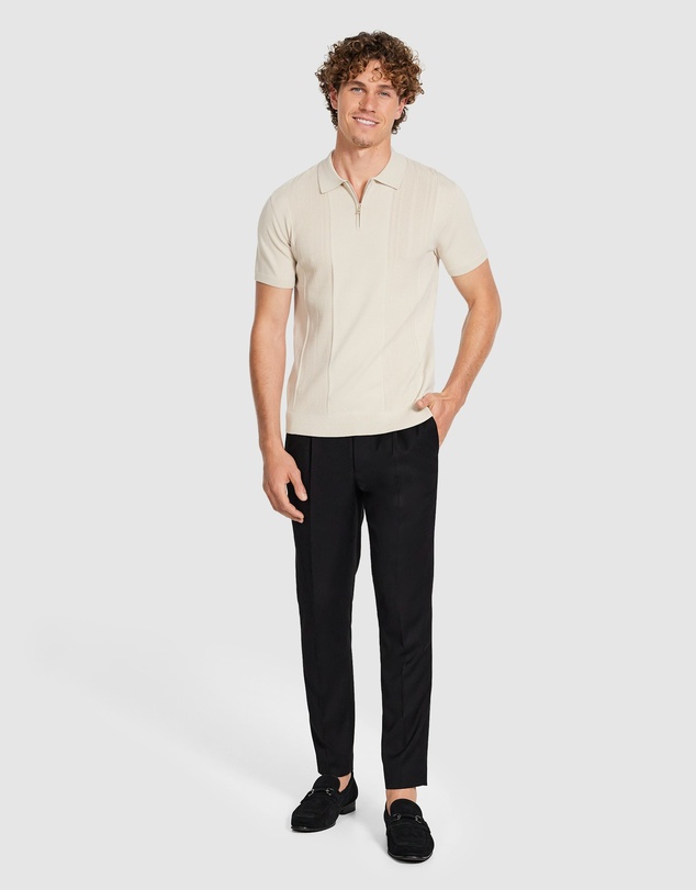 Tarocash - Stilone Zip Knit Polo