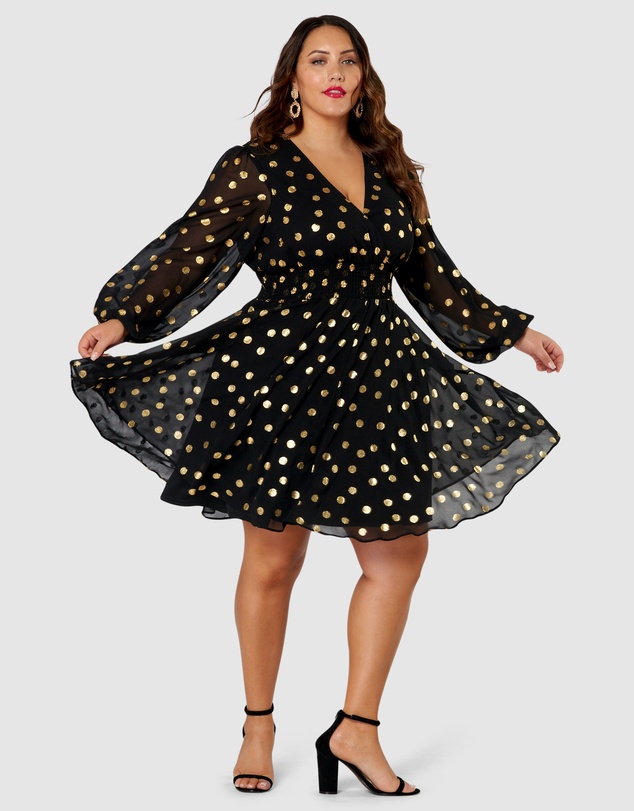 Pink Dusk by Curve Project - G Spot Print Midi Dress