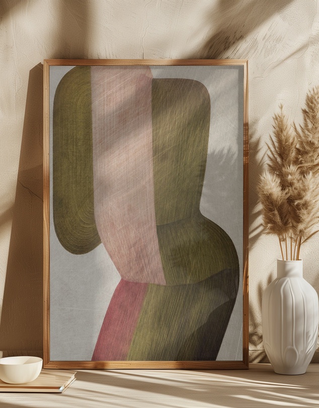 Olive et Oriel - Metal Brushs No2 by Alma Art Print