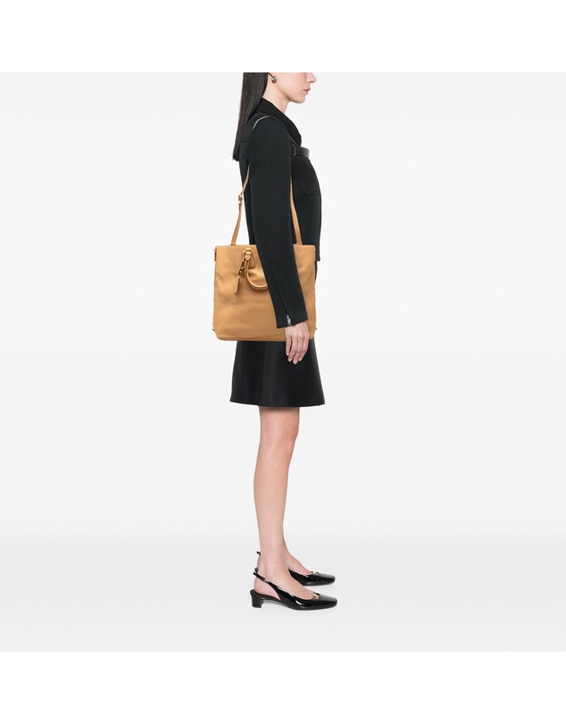 Pre-Loved by Azura Reborn - Pre-Loved Vitello Daino Side Zip Convertible Tote