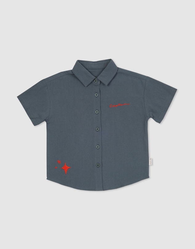 Olive & The Captain - Howdy Star Spruce Short Sleeve Shirt