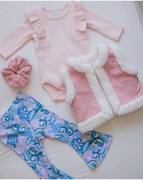 WITH LOVE FOR KIDS - Snowy Cord Vest - Babies - Kids