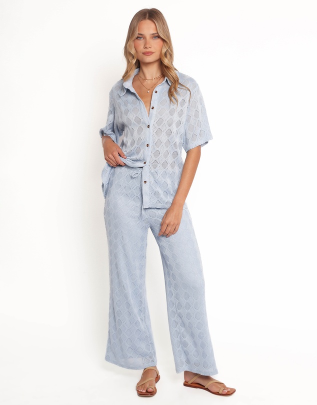Petal & Pup - Cora Knit Pant - Blue