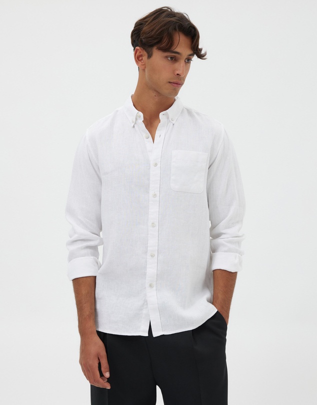 AERE - Linen Oxford Shirt