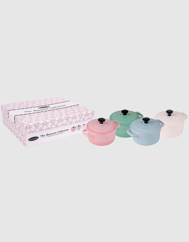 Chasseur - Macaron 4-Piece Mini Cocotte Set
