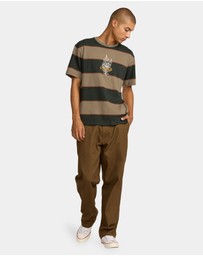 RVCA - Mens KSL Stripe T-Shirt