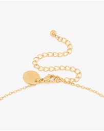 Lovisa - Waterproof Gold Plated Stainless Steel Large Bubble Letter K Necklace