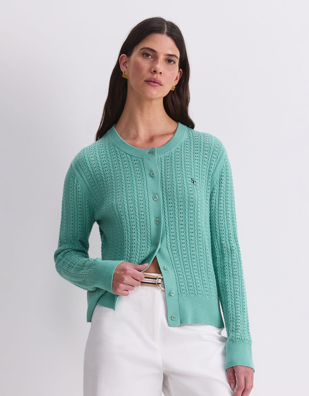 Sportscraft - Elka Cable Pointelle Cardigan