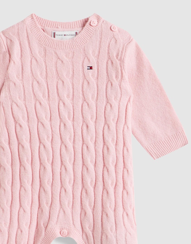 Tommy Hilfiger - Cable Knit Relaxed Coverall - Baby
