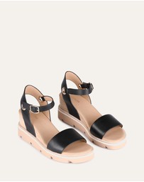 Jo Mercer - Katie Mid Heel Wedge Sandals