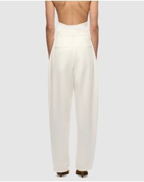 MISHA - Mezzaluna Pleated Barrell Leg Trousers