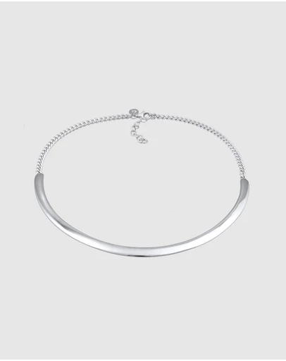 Elli Jewelry - Chunky Choker Necklace in 925 Silver