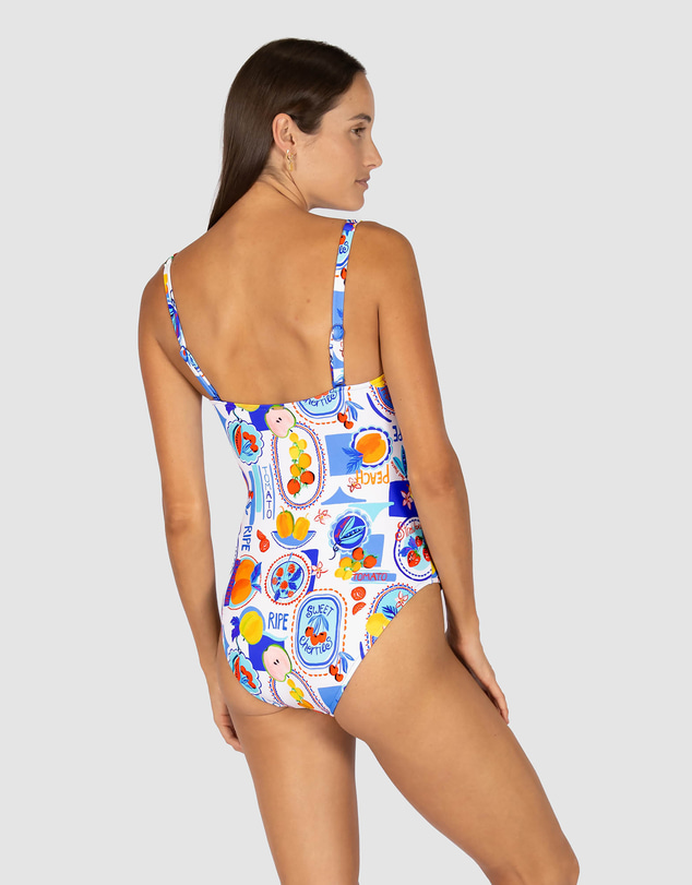 Baku Swimwear - Cinque Terre Square Neck One Piece Swimsuit