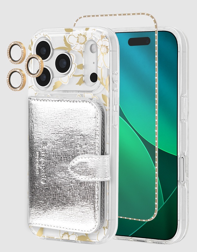 Kate Spade - Kate Spade Sunshine Floral MagSafe Wallet Bundle for iPhone 17 Pro