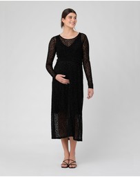 Ripe Maternity - Leo Flocked Nursing Dress