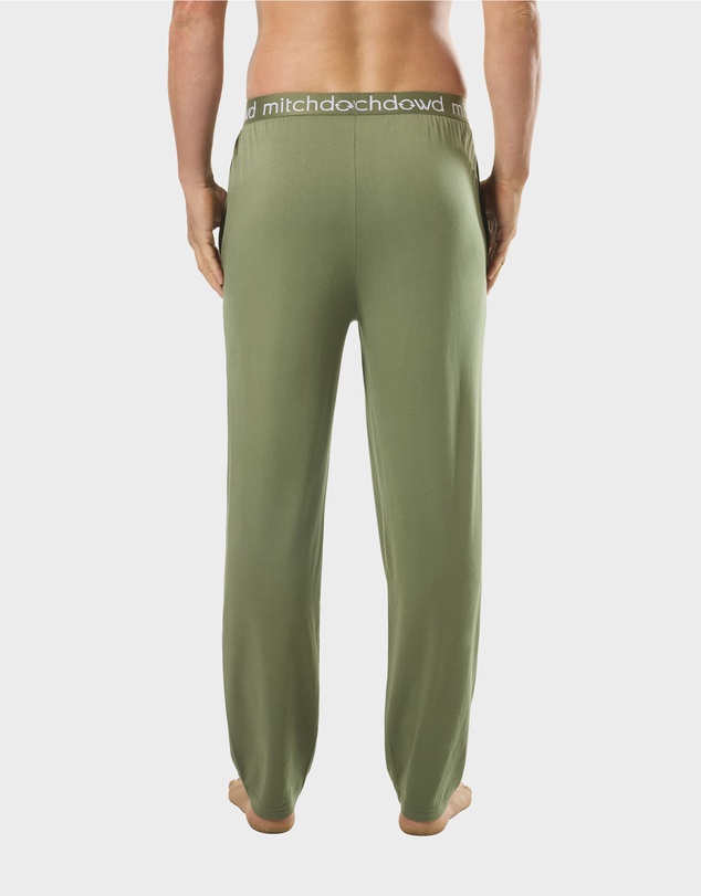 Mitch Dowd - Mens Knit Bamboo Sleep Pant - Khaki