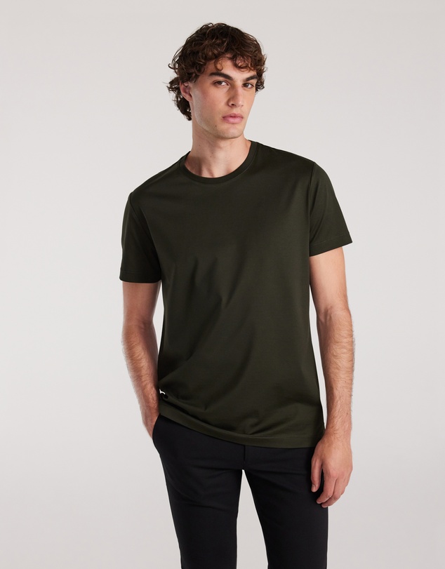 Calibre - Mercerised Crew T-shirt Army Green