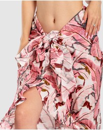 Sant And Abel - Women's Martinique® Pink Banana Leaf Sarong