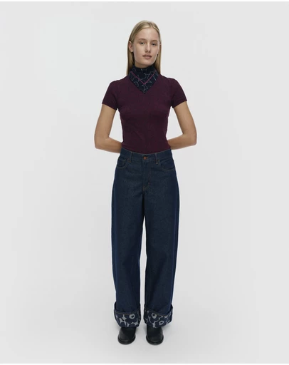 Marimekko - Maridenim Loose Mini Unikko Jeans