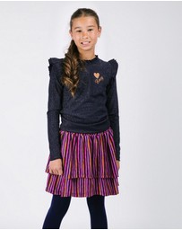 B.Nosy - Ruth Tiered Stripe Skirt - Kids-Teens