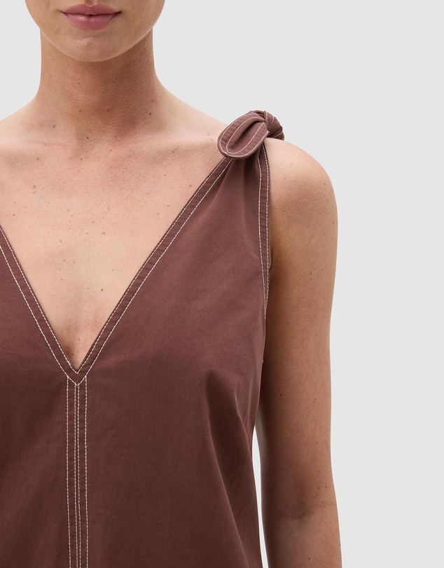 Oroton - Tie Shoulder A-Line Dress