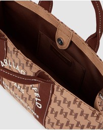Karl Lagerfeld - K/Rue St-Guillaume Monogram East-West Magazine Tote Bag