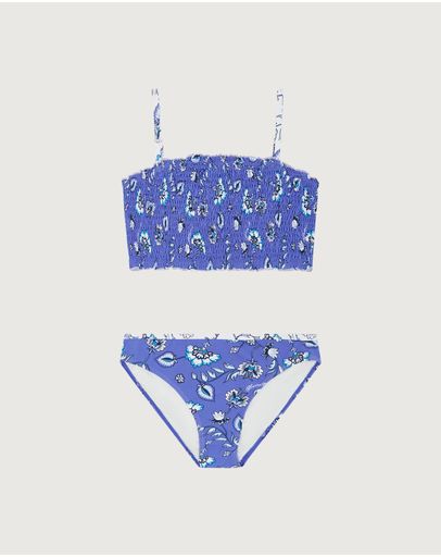 Blue and White Boho Print