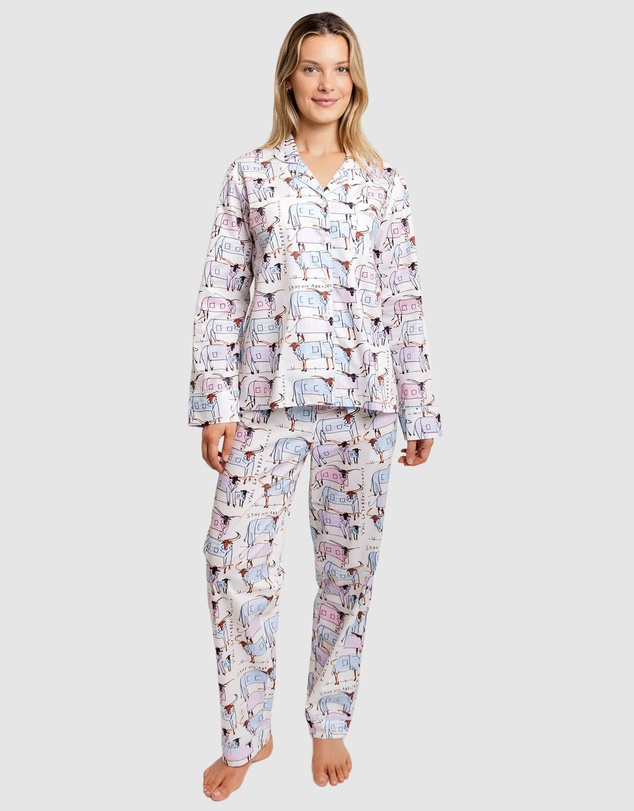 Sant And Abel - Women's Drawbertson Longhorns Long PJ Set