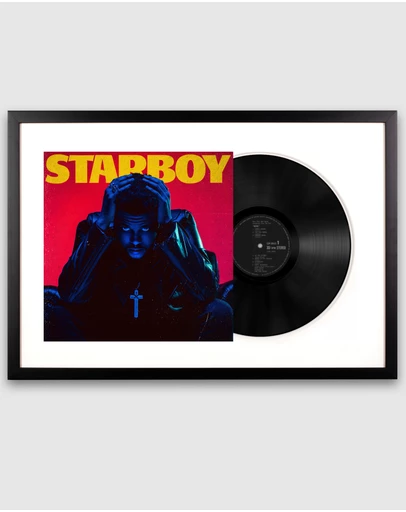 iWorld - Framed The Weeknd Starboy - Double Vinyl Album Art
