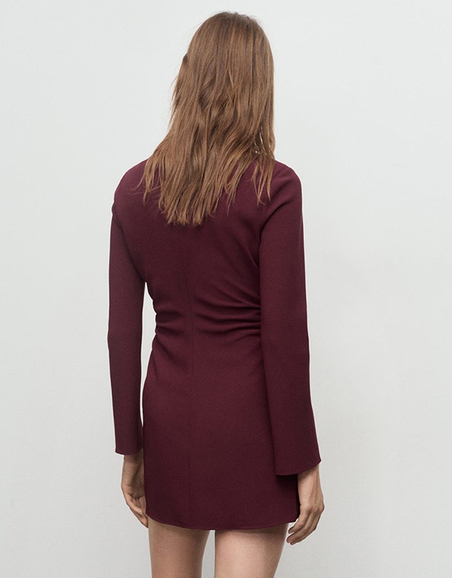 M.N.G - Boat-Neck Ruched Dress