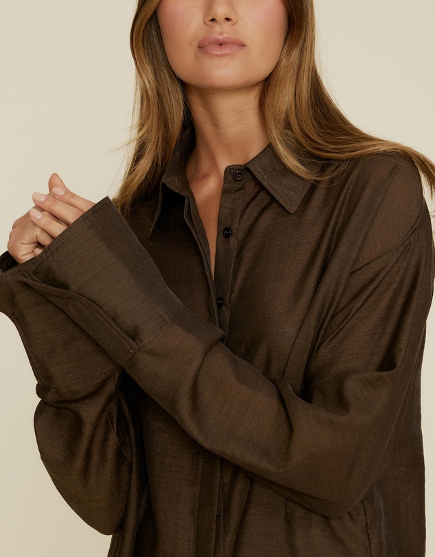 The Fated - Kim Semi Sheer Shirt