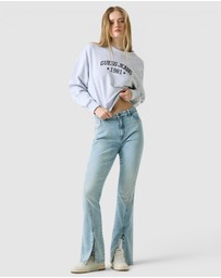 GUESS Jeans - GUESS JEANS Cropped Crew Sweater