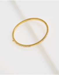 Ted Baker - CLAUDIA: Narrow Crystal Hinged Bangle Bracelet