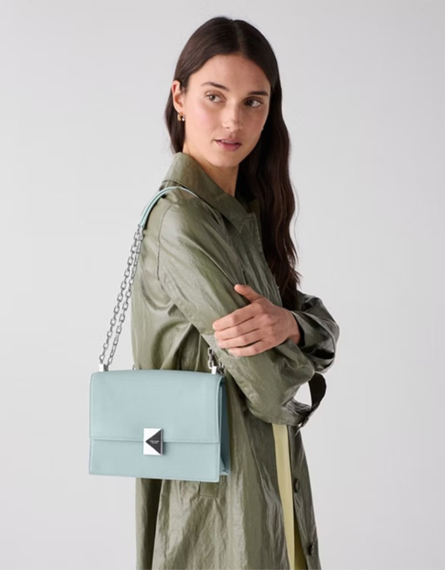 Kate Spade - Deco Pebbled Leather Chain Shoulder