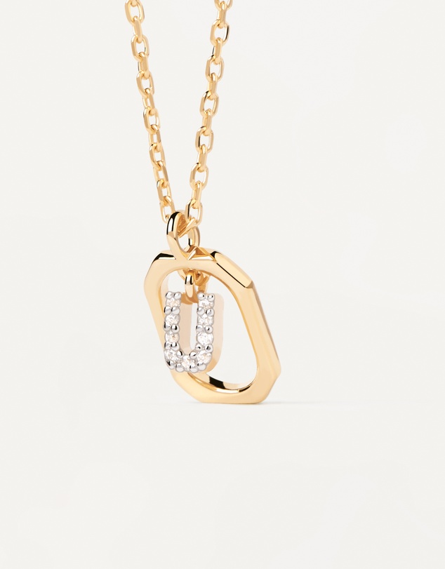 PDPAOLA - Mini Letter U Gold Necklace