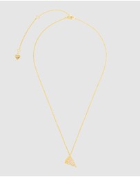 Wanderlust + Co - Pizza Slice Gold Necklace