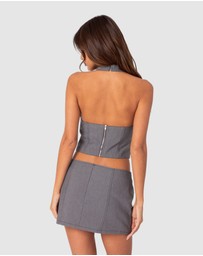 EDIKTED - Take A Bow Halter Top