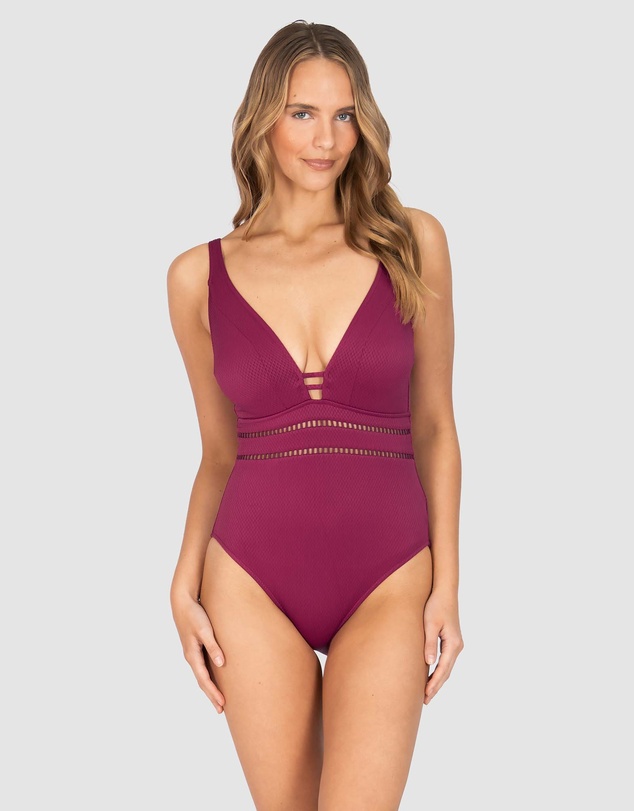 Baku Swimwear - Rococco C/DD Cup Plunge One Piece Swimsuit