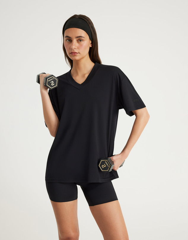 Upstate - Air Flex V-Neck T-Shirt - Black