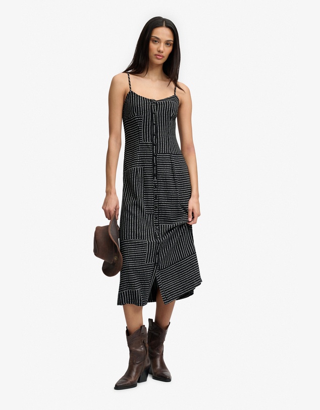 Superdry - Print Button Down Cami Midi Dress