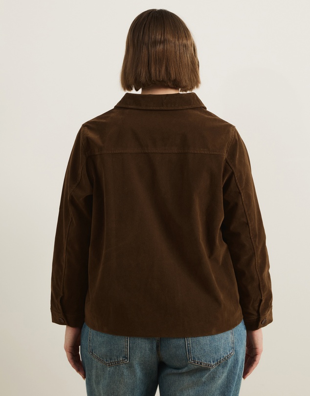Atmos&Here Curvy - Nell Faux Suede Shacket