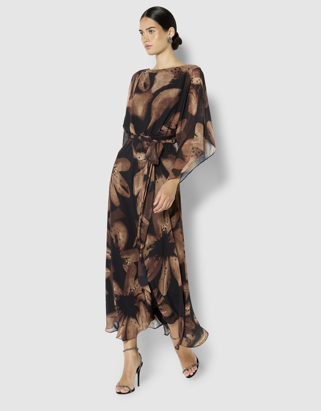 Montique - Charlize Chiffon Printed Dress